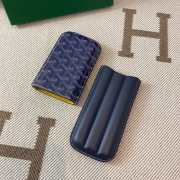 Uubags Goyard Churchill 3 Cigar Case In Navy Blue 18x8x3.5cm - 3