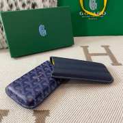 Uubags Goyard Churchill 3 Cigar Case In Navy Blue 18x8x3.5cm - 2