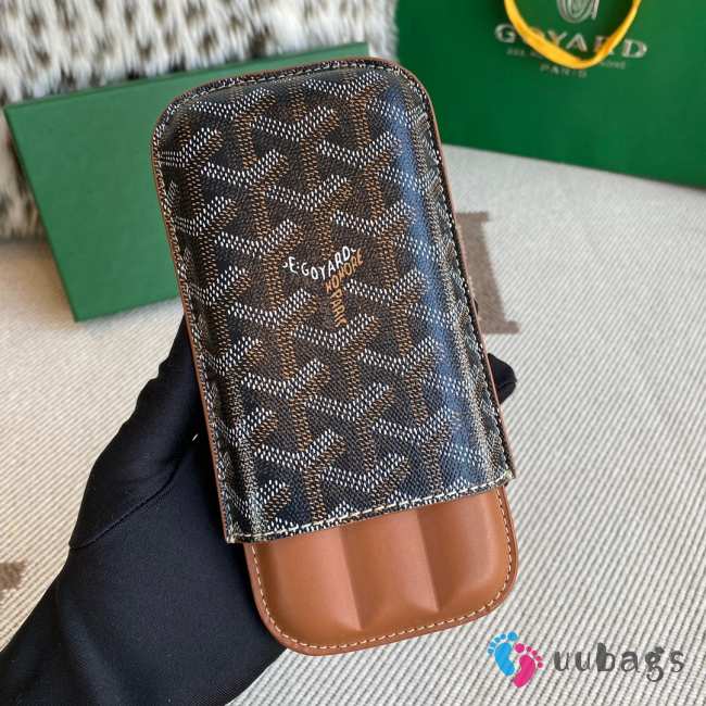 Uubags Goyard Churchill 3 Cigar Case In Tan 18x8x3.5cm - 1