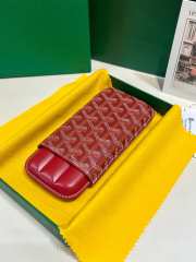 Uubags Goyard Churchill 3 Cigar Case In Red 18x8x3.5cm - 4