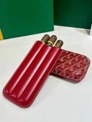 Uubags Goyard Churchill 3 Cigar Case In Red 18x8x3.5cm - 3