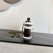 Uubags Chanel Vanity Case with Top Handle in Dark Brown Shearling Sheepskin & Gold-Tone Metal 17x19.5x5.5cm - 4