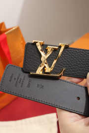 Uubags Louis Vuitton LV Initiales 4cm Reversible Belt With Gold-tone Metal In Black - 2