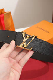 Uubags Louis Vuitton LV Initiales 4cm Reversible Belt With Gold-tone Metal In Black - 5