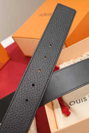Uubags Louis Vuitton Initiales 4cm Reversible Belt With Silver-tone Metal In Black - 3