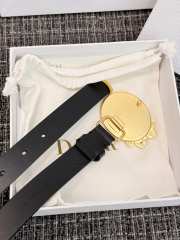 Uubags Dior Medaillon Belt Black Smooth Calfskin 25mm M911 - 2