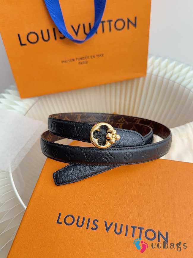 Uubags Louis Vuitton M8372V LV Flowergram Round 3cm Reversible Belt - 1