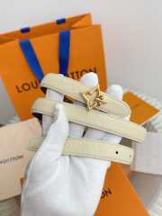 Uubags Louis Vuitton M4195V LV Flowergram Double-Sided Belt With Gold-tone Metal In Creme Monogram 2cm  - 2