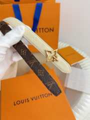 Uubags Louis Vuitton M4195V LV Flowergram Double-Sided Belt With Gold-tone Metal In Creme Monogram 2cm  - 6