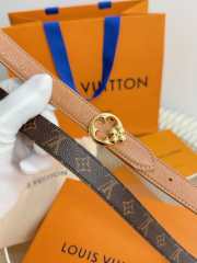 Uubags Louis Vuitton M4194W LV Flowergram Round 2cm Reversible Belt In Tan/Brown - 5