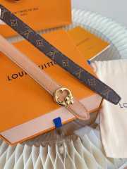 Uubags Louis Vuitton M4194W LV Flowergram Round 2cm Reversible Belt In Tan/Brown - 3