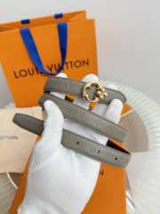 Uubags Louis Vuitton M8372V Flowergram Round 3cm Reversible Belt In Grey/Brown - 6