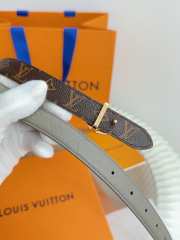 Uubags Louis Vuitton M8372V Flowergram Round 3cm Reversible Belt In Grey/Brown - 5
