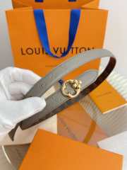 Uubags Louis Vuitton M8372V Flowergram Round 3cm Reversible Belt In Grey/Brown - 4
