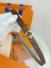 Uubags Louis Vuitton M8372V Flowergram Round 3cm Reversible Belt In Grey/Brown - 2