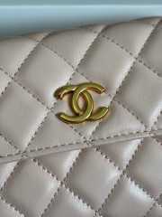 Uubags Chanel Classic Card Holder On Chain With Pink Lambskin Leather 12cm - 2