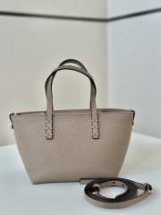 Uubags Fendi Mini Roll Tote Bag In Grey 15.5x11x13cm - 1