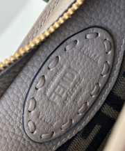 Uubags Fendi Mini Roll Tote Bag In Grey 15.5x11x13cm - 3