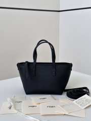 Uubags Fendi Mini Roll Tote Bag In Black 15.5x11x13cm - 1