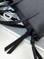 Uubags Fendi Mini Roll Tote Bag In Black 15.5x11x13cm - 3
