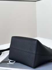 Uubags Fendi Mini Roll Tote Bag In Black 15.5x11x13cm - 2