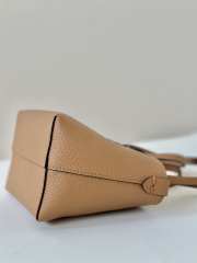 Uubags Fendi Mini Roll Tote Bag In Brown 15.5x11x13cm - 4