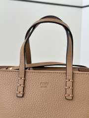 Uubags Fendi Mini Roll Tote Bag In Brown 15.5x11x13cm - 3