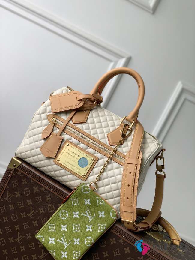 Uubags Louis Vuitton M2A408 Speedy P9 Bandoulière Double-Sided Bag 30 In Dew Green 32x22.5x18cm - 1