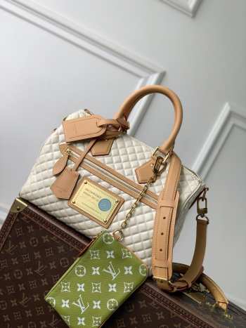 Uubags Louis Vuitton M2A408 Speedy P9 Bandoulière Double-Sided Bag 30 In Dew Green 32x22.5x18cm