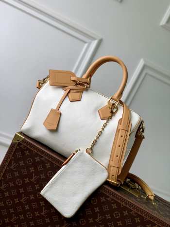 Uubags Louis Vuitton M2A408 Speedy P9 Bandoulière Double-Sided Bag 30 In White 32x22.5x18cm