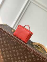 Uubags Louis Vuitton M25689 Nice Beauty Bag In Rouge Louis Color Epi Skin 13.5x11.5x3.5cm - 2