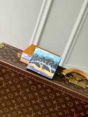 Uubags Louis Vuitton M3A085 Marco Wallet In Blue Monogram Highlands Coated Canvas 11x9.5x2.5cm - 1