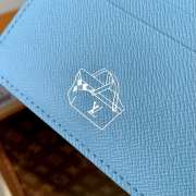 Uubags Louis Vuitton M3A085 Marco Wallet In Blue Monogram Highlands Coated Canvas 11x9.5x2.5cm - 3