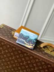 Uubags Louis Vuitton M3A085 Marco Wallet In Blue Monogram Highlands Coated Canvas 11x9.5x2.5cm - 2