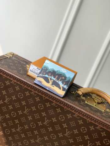 Uubags Louis Vuitton M29742 Slender Wallet In Monogram Highlands Blue 11x8.5x2cm