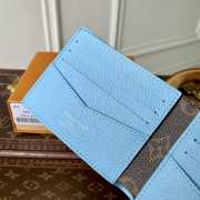 Uubags Louis Vuitton M29742 Slender Wallet In Monogram Highlands Blue 11x8.5x2cm - 4
