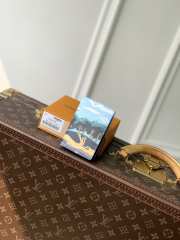 Uubags Louis Vuitton M29735 Pocket Organizer Wallet In Monogram Highlands Blue 7.5x11.1x1cm - 1