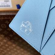 Uubags Louis Vuitton M29735 Pocket Organizer Wallet In Monogram Highlands Blue 7.5x11.1x1cm - 6