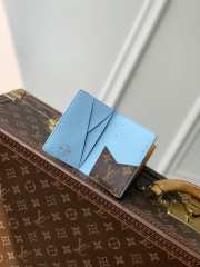 Uubags Louis Vuitton M29735 Pocket Organizer Wallet In Monogram Highlands Blue 7.5x11.1x1cm - 2