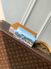Uubags Louis Vuitton M3A083 Card and Coin Purse In Monogram Highlands Blue 8x14.5x1cm - 1