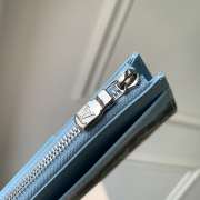 Uubags Louis Vuitton M3A083 Card and Coin Purse In Monogram Highlands Blue 8x14.5x1cm - 6