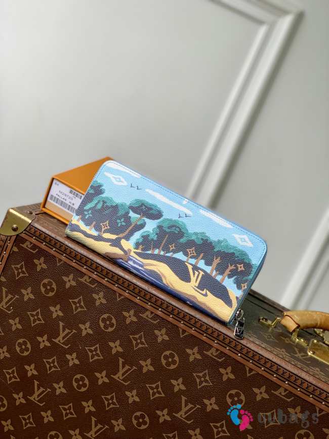 Uubags Louis Vuitton M29720 Zippy Wallet Horizontal In Monogram Highlands Blue 21x10x2.5cm - 1