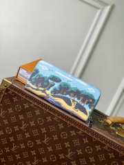 Uubags Louis Vuitton M29720 Zippy Wallet Horizontal In Monogram Highlands Blue 21x10x2.5cm - 1