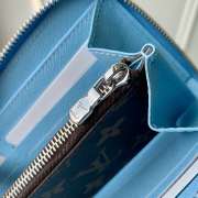 Uubags Louis Vuitton M29720 Zippy Wallet Horizontal In Monogram Highlands Blue 21x10x2.5cm - 3