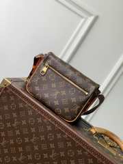 Uubags Louis Vuitton M3A430 Mini Bastille Bag In Brown Monogram 15x24x6.5cm - 5