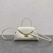 Uubags Celine Small Flair Bag In Grained Calfskin Creamy White 24x12x9cm - 1
