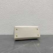 Uubags Celine Small Flair Bag In Grained Calfskin Creamy White 24x12x9cm - 6