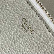 Uubags Celine Small Flair Bag In Grained Calfskin Creamy White 24x12x9cm - 4