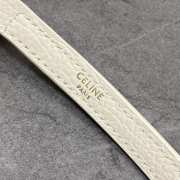 Uubags Celine Small Flair Bag In Grained Calfskin Creamy White 24x12x9cm - 2