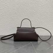 Uubags Celine Small Flair Bag In Grained Calfskin Chestnut 24x12x9cm - 6